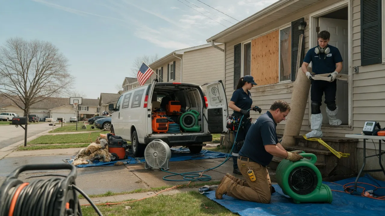 Water Damage Restoration in Wolcottville, IN near me